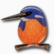 Azure Kingfisher Brooch