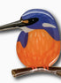 Azure Kingfisher Brooch