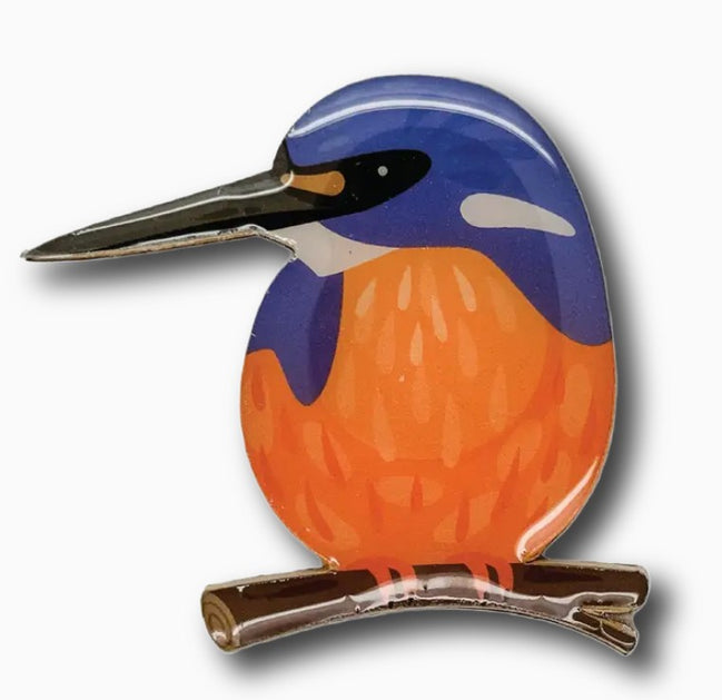 Azure Kingfisher Brooch