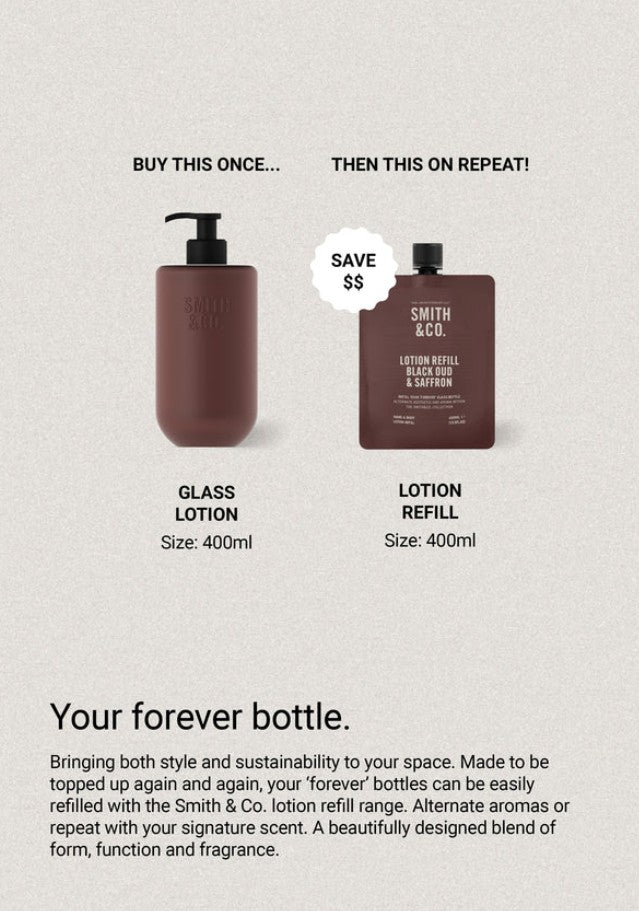 SMITH & CO Black Oud & Saffron Hand & Body Lotion 400ml