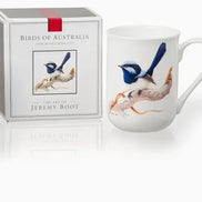 Blue Wren - Fine Bone China Cup.  Gift Boxed.