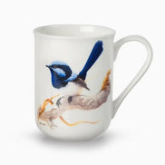 Blue Wren - Fine Bone China Cup.  Gift Boxed.
