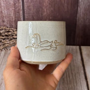 Gold Lustre Ceramic Duck Mug — Handmade in Australia