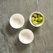 White Condiment Bowls (set of 3)