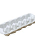 Natural Home Egg Crate 12 Cup, White Speckle Stoneware.