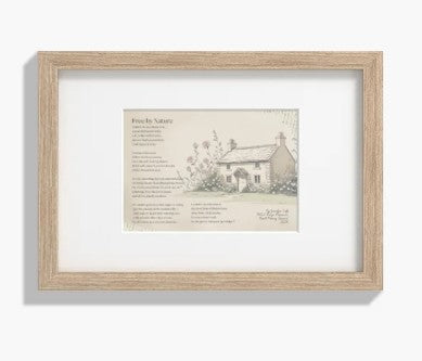 Free by Nature Oak Framed Verse (Limited Edition)
