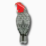 Gang-Gang Cockatoo Bird Brooch