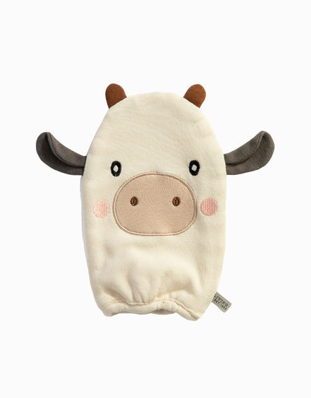 Organic Cotton Cow Bath Mitt