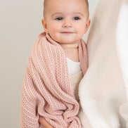 Cotton Knit Super Soft Cellular Bassinet Blanket