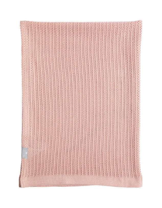 Cotton Knit Super Soft Cellular Bassinet Blanket