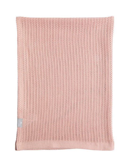 Cotton Knit Super Soft Cellular Bassinet Blanket