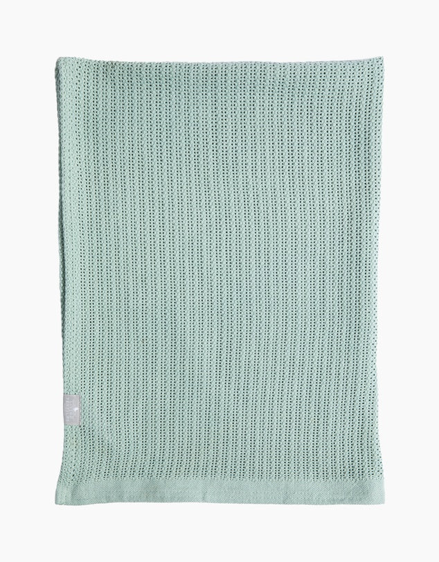 Cotton Knit Super Soft Cellular Bassinet Blanket