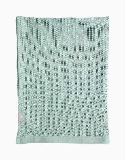 Cotton Knit Super Soft Cellular Bassinet Blanket