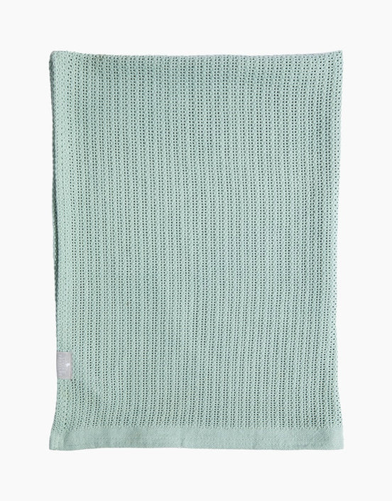 Cotton Knit Super Soft Cellular Bassinet Blanket