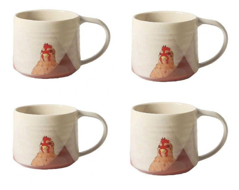 Country Coup Mugs Set of 4
