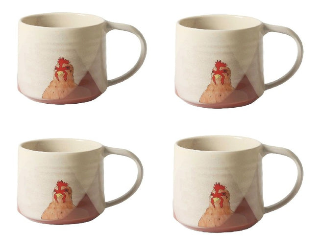 Country Coup Mugs Set of 4