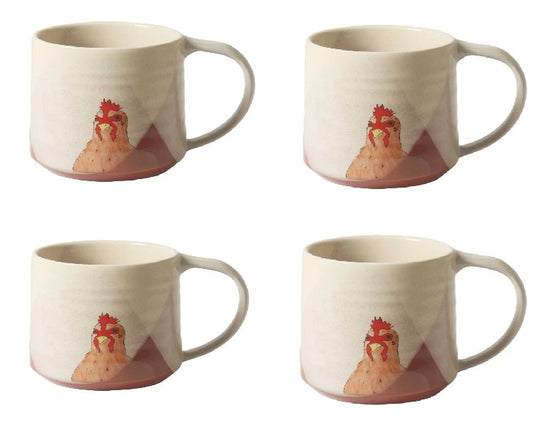 Country Coup Mugs Set of 4