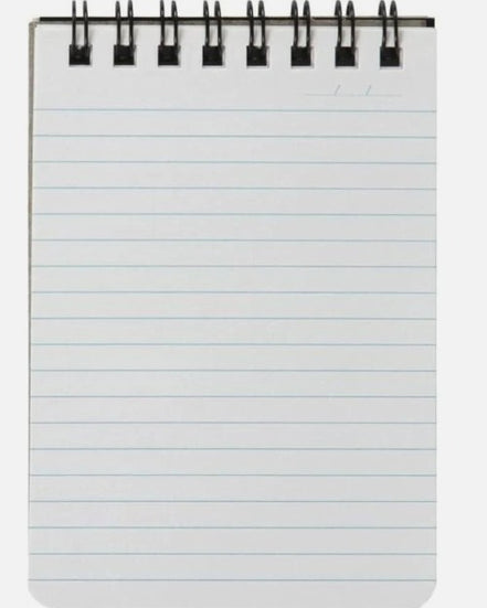 Spirax Pocket Sized Notebook with Black Cover.