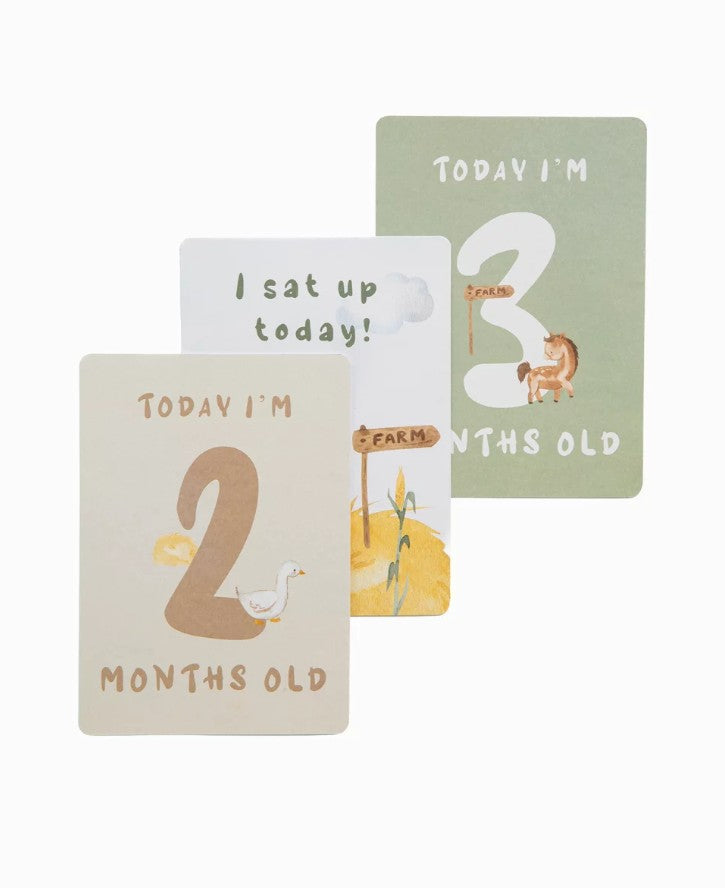 Tractor Ride Baby Milestone Cards