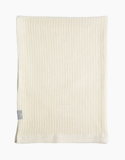 Cotton Knit Super Soft Cellular Bassinet Blanket