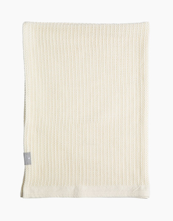 Cotton Knit Super Soft Cellular Bassinet Blanket