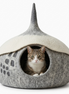 Woodland Acorn Wool Cat Cave Bed