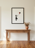 Balloon Girl in rural homestead hallway