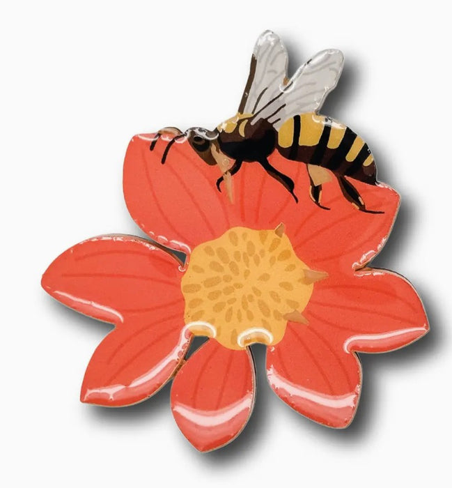 Bloom & Bee Brooch