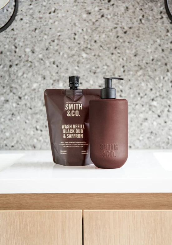SMITH & CO Black Oud & Saffron Hand & Body Wash Refill 400ml
