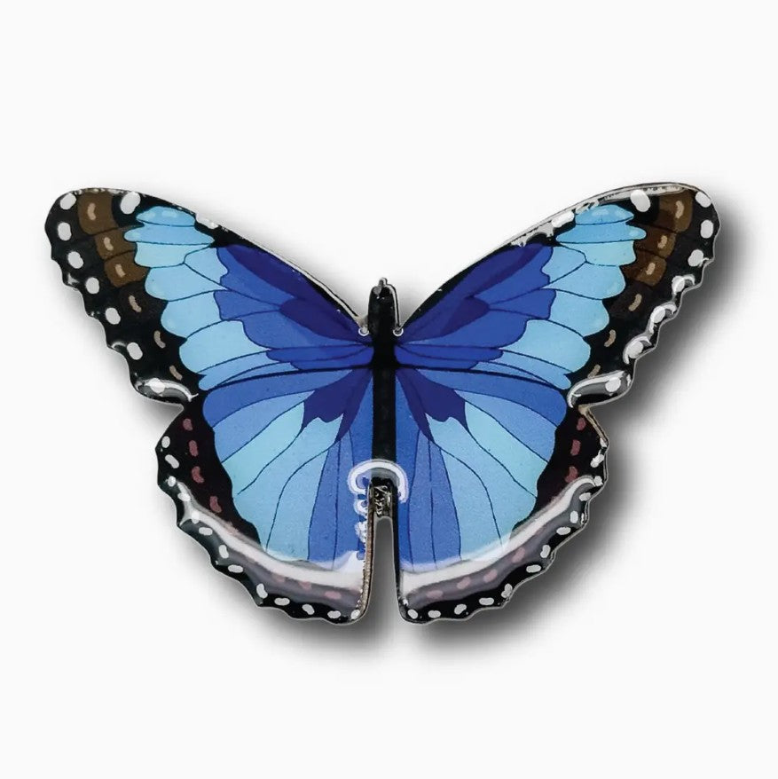 Blue Butterfly Brooch