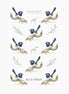 Blue Wren Cotton Tea Towel