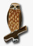 Australian Boobook Owl Brooch