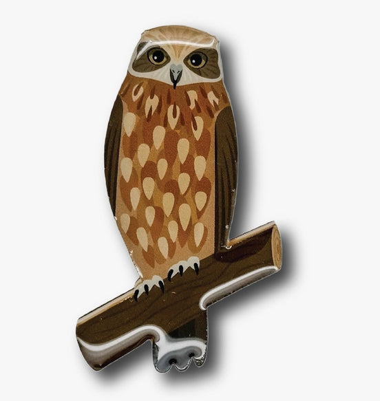 Australian Boobook Owl Brooch