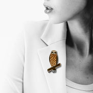 Australian Boobook Owl Brooch