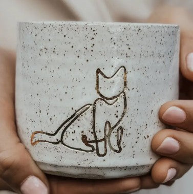 Cat Ceramic Mug or Trinket Bowl. Handmade in Australia