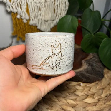 Cat Ceramic Mug or Trinket Bowl. Handmade in Australia