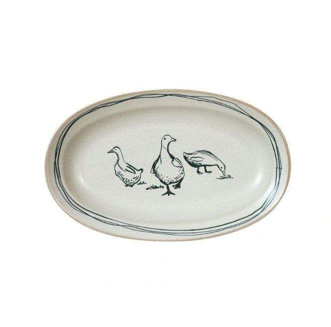Birds Of A Feather Oval Platter