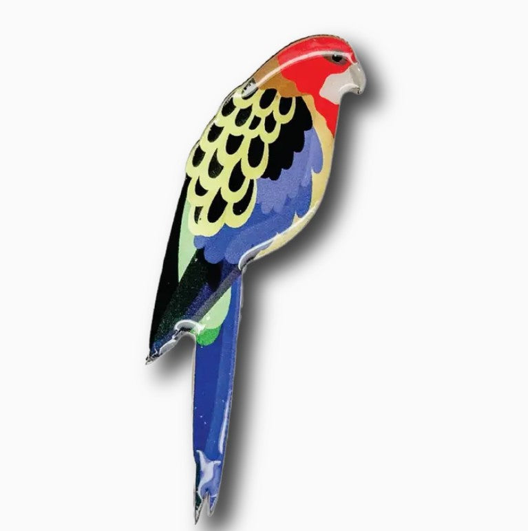 Eastern Rosella Bird Brooch