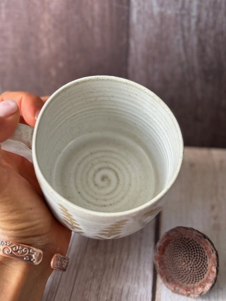 Natural Ceramic Mug. Handmade in Australia.