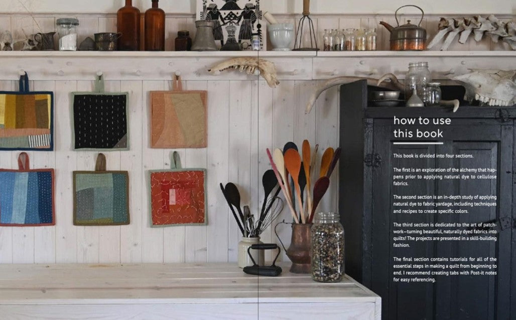 Farm & Folk Quilt Alchemy A High-Country Guide to Natural Dyeing and Making Heirloom Quilts from Scratch.  By Sara Larson Buscaglia