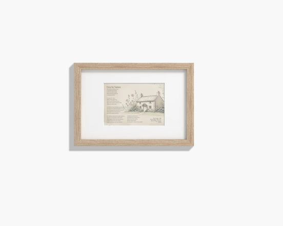 Free by Nature Oak Framed Verse (Limited Edition)