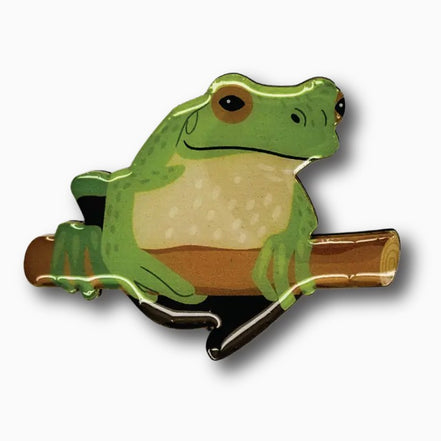 Green Tree Frog Brooch