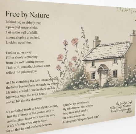 Free by Nature Gold Foiled Folded Card (Limited Edition)