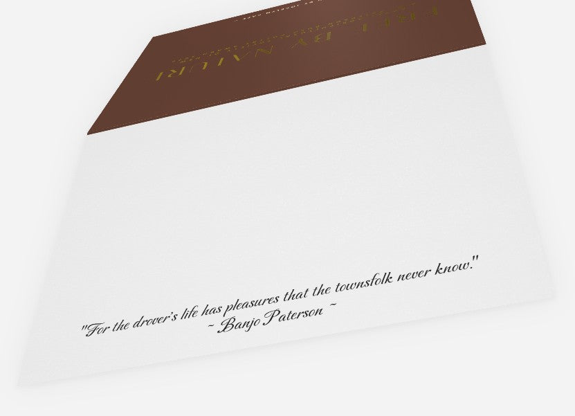 Free by Nature Gold Foiled Folded Card (Limited Edition)