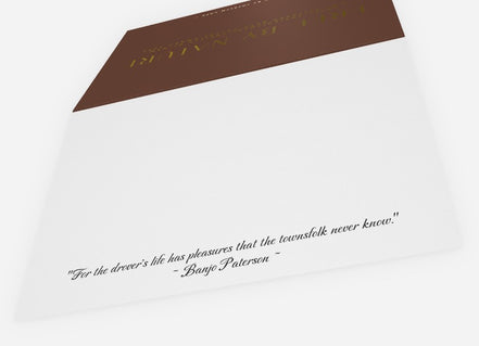 Free by Nature Gold Foiled Folded Card (Limited Edition)