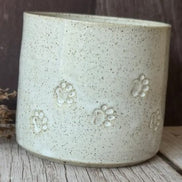 Paw Prints Ceramic Mug, Trinket Dish or Condiment Bowl. Handmade in Australia.
