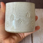 Paw Prints Ceramic Mug, Trinket Dish or Condiment Bowl. Handmade in Australia.