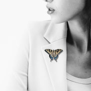 Tiger Swallowtail Butterfly Brooch
