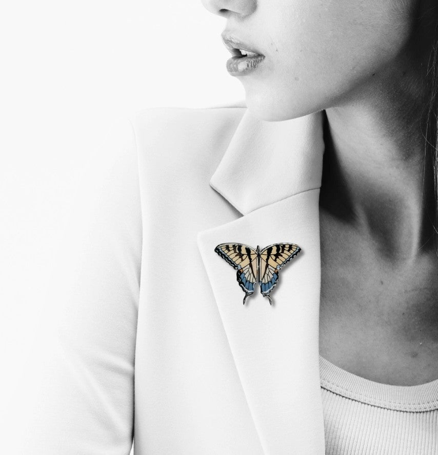 Tiger Swallowtail Butterfly Brooch
