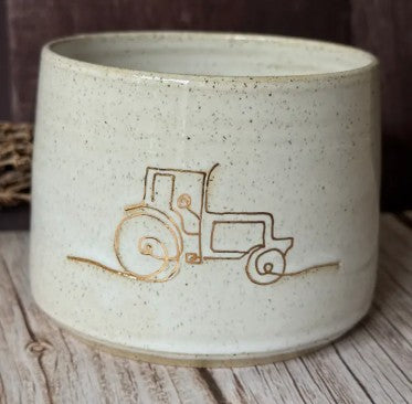 Tractor Ceramic Mug. Handmade in Australia.